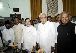 jd u to contest bihar polls under nitish s leadership manjhi