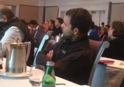 rahul gandhi tweets his picture attending conference in the us