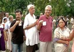 local body polls underway in bengal