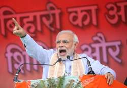 bihar polls pm modi slams grand alliance politics of opportunism