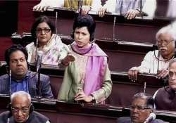 uproar in rajya sabha over kumari selja s caste bias remark