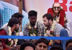 rahul gandhi using students as political tool bjp