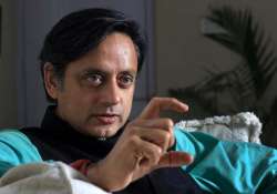 tharoor meets ahmad patel brief discussion on sunanda case