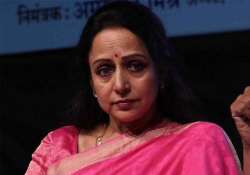 bjp accuses sp workers of damaging hema malini s helipad