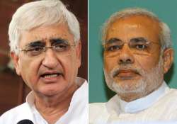 is modi getting info from across the border asks khurshid