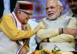 joshi congratulates modi on filing nomination in varanasi