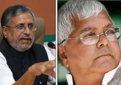 lalu desperate to become minister at centre sushil modi