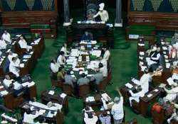 lok sabha disrupted over rupee