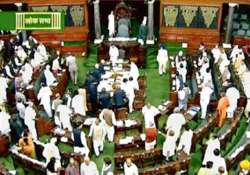 lok sabha adjourned till noon