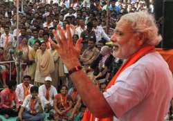 modi s delhi rally bjp meets muslim clerics to seek support