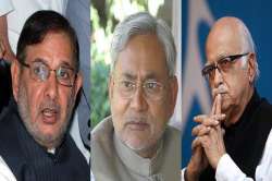 namonia sets in jd u to quit nda sharad yadav says sidelining of advani one of the reasons