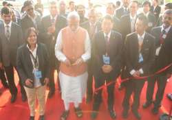 narendra modi inaugurates hitachi manufacturing unit