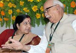 no one is upset sushma on advani