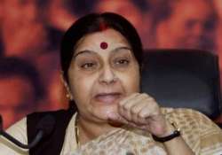 no one is upset says sushma swaraj after meeting advani