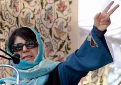 mehbooba mufti maintains suspense over j k govt formation