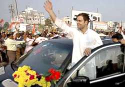 rahul again hits out at gujarat development model