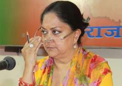 rajasthan government working to revive wheel of development vasudhara raje