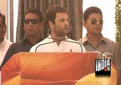 rajasthan polls pro modi slogans at rahul rally