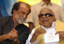 rajinikanth meets karunanidhi extends belated b day greetings