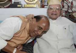 rajnath meets n d tiwari seeks blessing