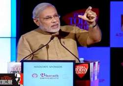 thoughts of narendra modi as gleaned from his speech at india today conclave