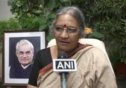 vajpayee s niece karuna shukla resigns denied bjp ticket