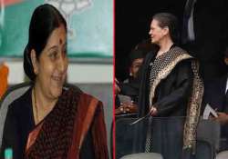 what did sonia discuss with sushma swaraj at lunch table in johannesburg