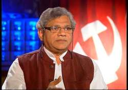 yechury describes advani s yatra as a farce