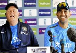 boss fletcher will lead india into world cup dhoni