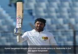 sri lanka bangladesh sangakkara 319 sri lanka 587 all out 2nd day lunch 2nd test