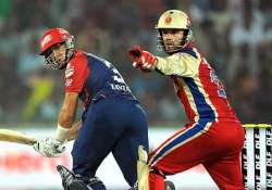 gayle ton brings easy win to rcb