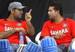 dhoni says media must not put pressure on sachin