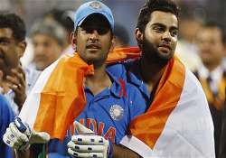 dhoni has done a commendable job as captain says kohli