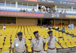 elaborate security at patel stadium ahead of india wi odi