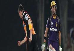 ipl7 gambhir fined for showing dissent