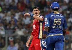 ipl 7 kieron pollard mitchell starc fined for on field spat