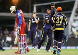 ipl7 uthappa narine help kolkata book playoff berth