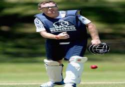 ian bell dons rugby armour in nets session ahead of ashe