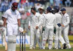 ind windies series wi scuttled for 182 in 1st inning of 2nd test