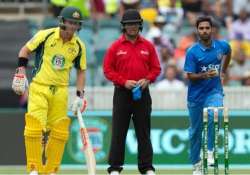 umpire john ward sets trend wears helmet during 4th odi between ind aus