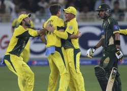 australia beat pakistan by 93 runs in first odi at sharjah