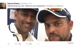 tweets pour in as dhoni retires...