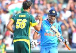 tri series dhoni attributes lacklustre new ball bowling for india s loss