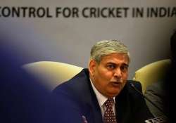 shashank manohar meets shahryar khan giles clarke to discuss indo pak series