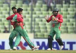 ban vs zim zimbabwe out for 128 in final odi vs bangladesh