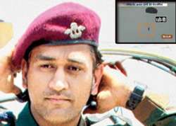 dhoni undertakes 1st of 5 parachute jumps from height of 10 000 feet