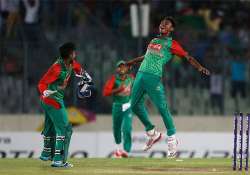 ind vs ban mustafizur takes six for to shoot india out for 200