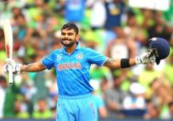 world cup 2015 kohli s ton propels india to 300/7 vs pakistan