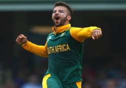 world cup 2015 duminy takes hat trick safrica bowls sri lanka out for 133