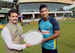 bcci felicitates retiring kumar sangakkara